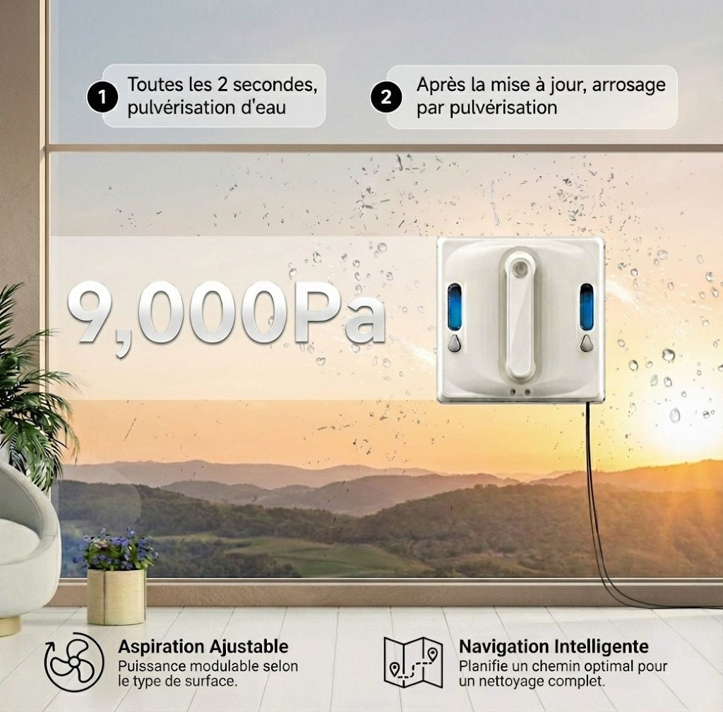 Robot Lave-Vitre Premium VitreXpert™ 9000 PA